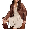 Lucky Brand Women’s Lucky Brand Women’s Collared Tiered Dress(Turtledove)