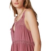 Lucky Brand Women’s Lucky Brand Women’s Lace Tiered Knit Maxi Dress(Rose Brown)