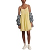 Lucky Brand Women’s Lucky Brand Women’s Pintuck Bodice Tiered Mini(Pale Lime Yellow)