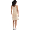 Lucky Brand Women’s Sleeveless Scallop Notch Neck Midi Dress(Yellow Multi)
