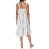 Lucky Brand Women’s Striped Corset Maxi Dress(Cream Multi)