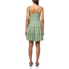 Lucky Brand Women’s Tiered Ruffle Corset Mini Dress(Green Floral)