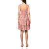 Lucky Brand Women’s Tiered Ruffle Corset Mini Dress(Pink Floral)