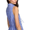 Lucky Brand Women’s Women’s Cinch Waist Shirt Dress(Blue Stripe)