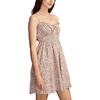 Lucky Brand Women’s Women’s Printed Smocked Sweetheart Mini(Pink Champagne Multi)