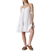 Lucky Brand Drop Waist Embroidered Mini Dress(White)