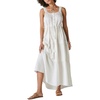 Lucky Brand Women’s Lucky Brand Women’s Lace Tiered Knit Maxi Dress(Gardenia)