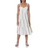 Lucky Brand Women’s Striped Corset Maxi Dress(Cream Multi)
