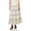Lucky Brand Women’s Textured Patchwork Maxi Skirt(Cream)