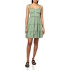 Lucky Brand Women’s Tiered Ruffle Corset Mini Dress(Green Floral)
