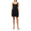 Lucky Brand Women’s Tiered Ruffle Corset Mini Dress(Meteorite)