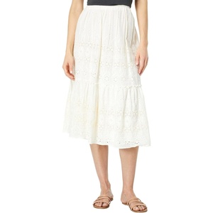 Lucky Brand Women’s Lace Maxi Skirt(White)