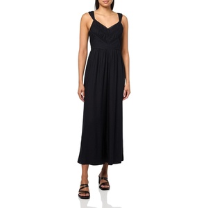 Lucky Brand Women’s Ruched Lace Wide Leg Jumpsuit(Meteorite)