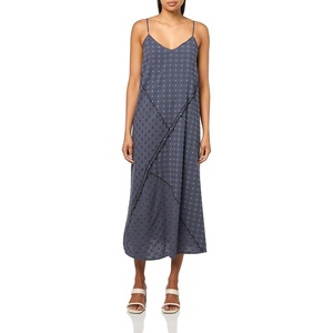 Lucky Brand Women’s Textured Patchwork Dress(India Ink)