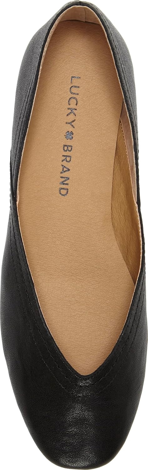 image:imageLucky Brand Womens Alba Ballet Square Toe FlatsBlack