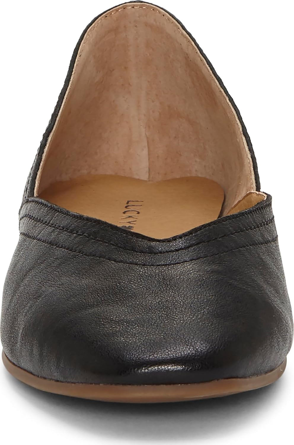 image:imageLucky Brand Womens Alba Ballet Square Toe FlatsBlack