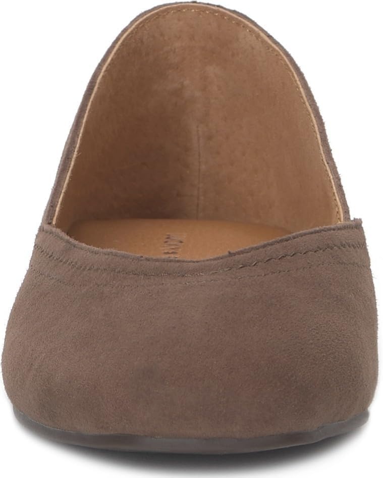 image:imageLucky Brand Womens Alba Ballet Square Toe FlatsCappucino