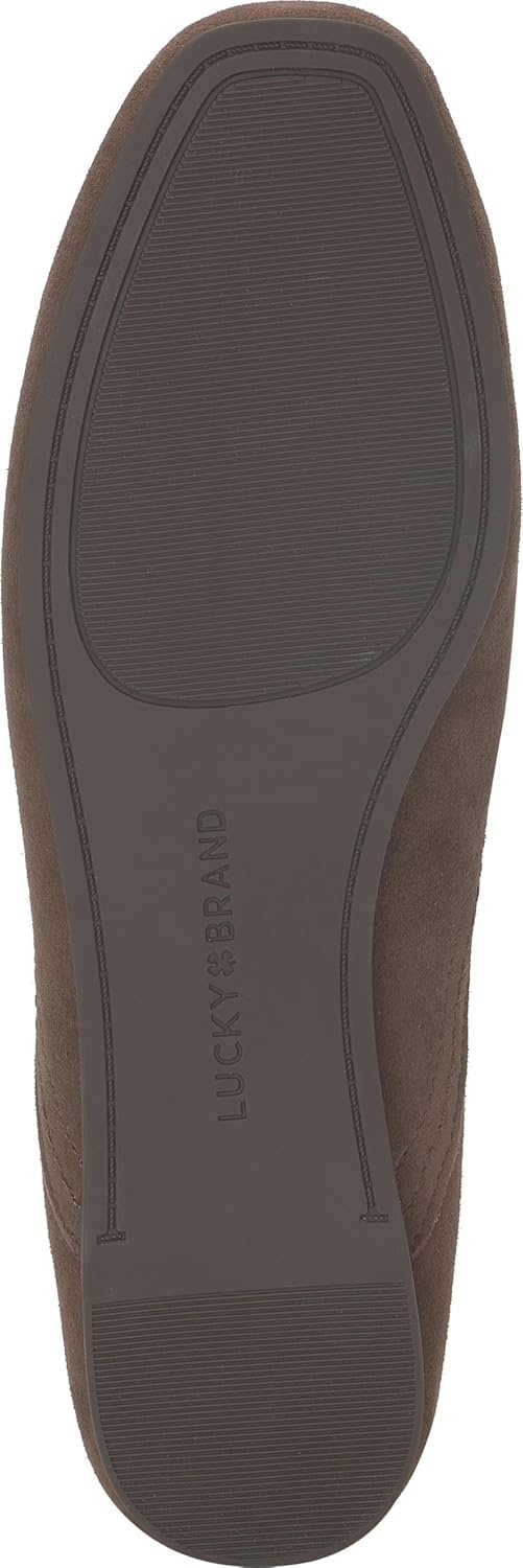 image:imageLucky Brand Womens Alba Ballet Square Toe FlatsCappucino