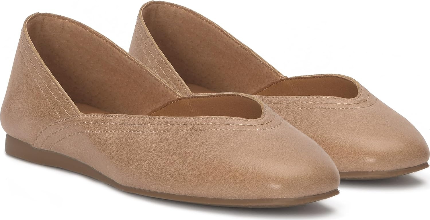 image:imageLucky Brand Womens Alba Ballet Square Toe FlatsCortado