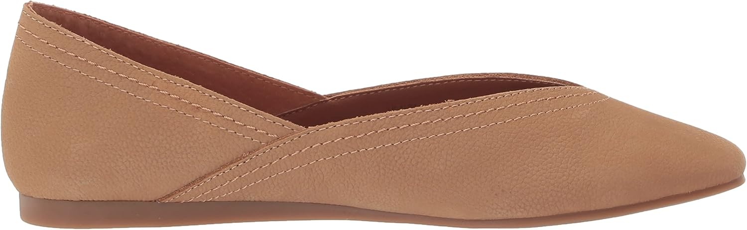 image:imageLucky Brand Womens Alba Ballet Square Toe FlatsDistressed Natural