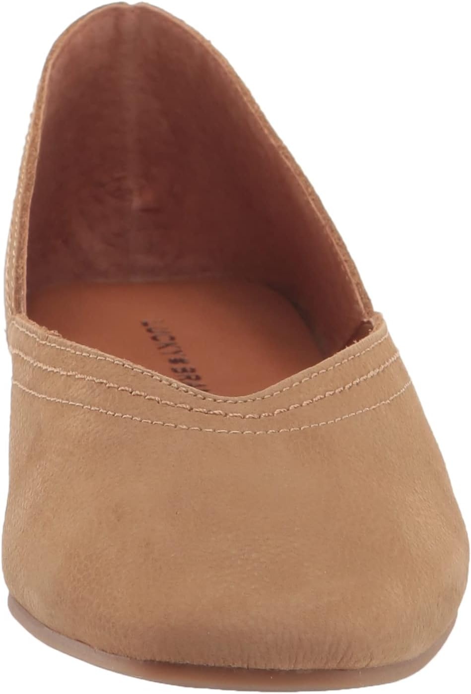image:imageLucky Brand Womens Alba Ballet Square Toe FlatsDistressed Natural