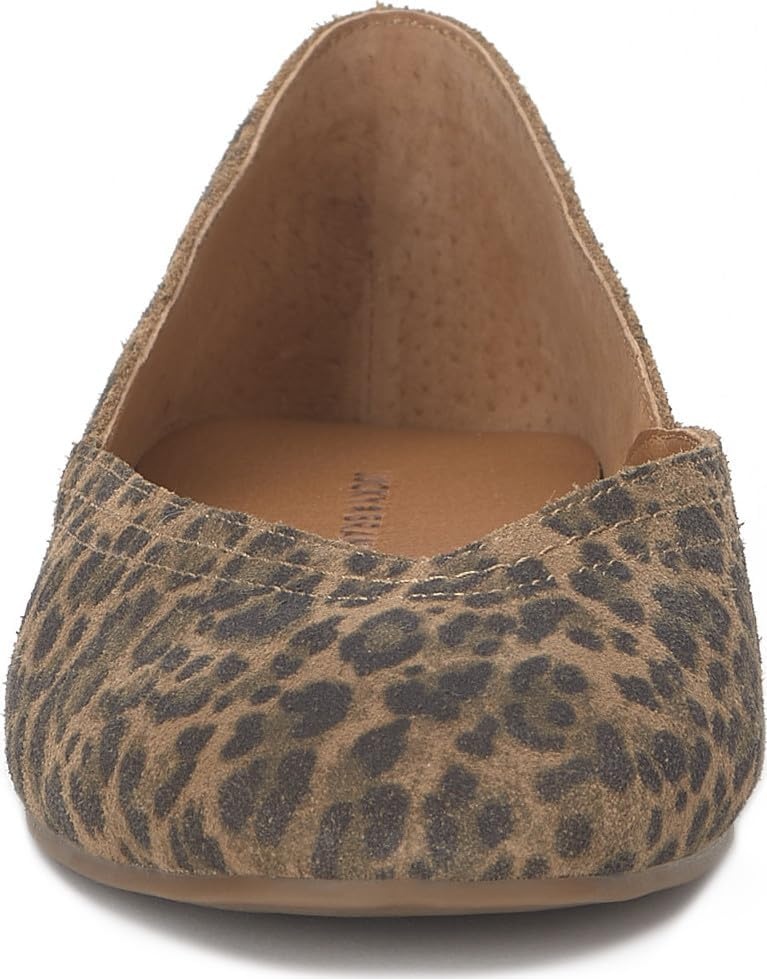 image:imageLucky Brand Womens Alba Ballet Square Toe FlatsNatural Leopard