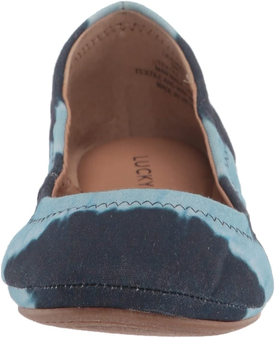 image:imageLucky Brand Womens Emmie Ballet FlatsDark Denim Pch Tie Dye