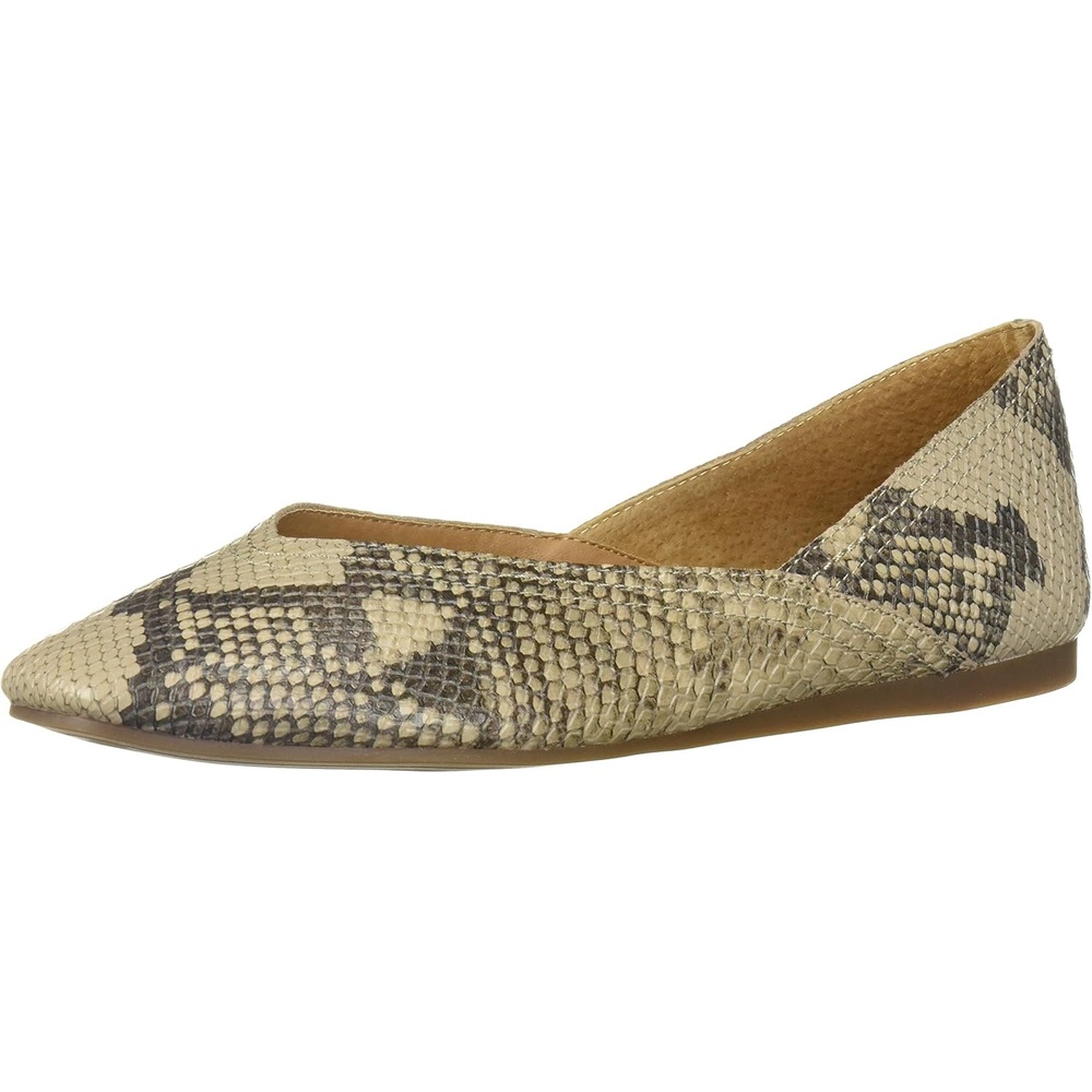 image:imageLucky Brand Womens Alba Ballet Square Toe FlatsChinchilla