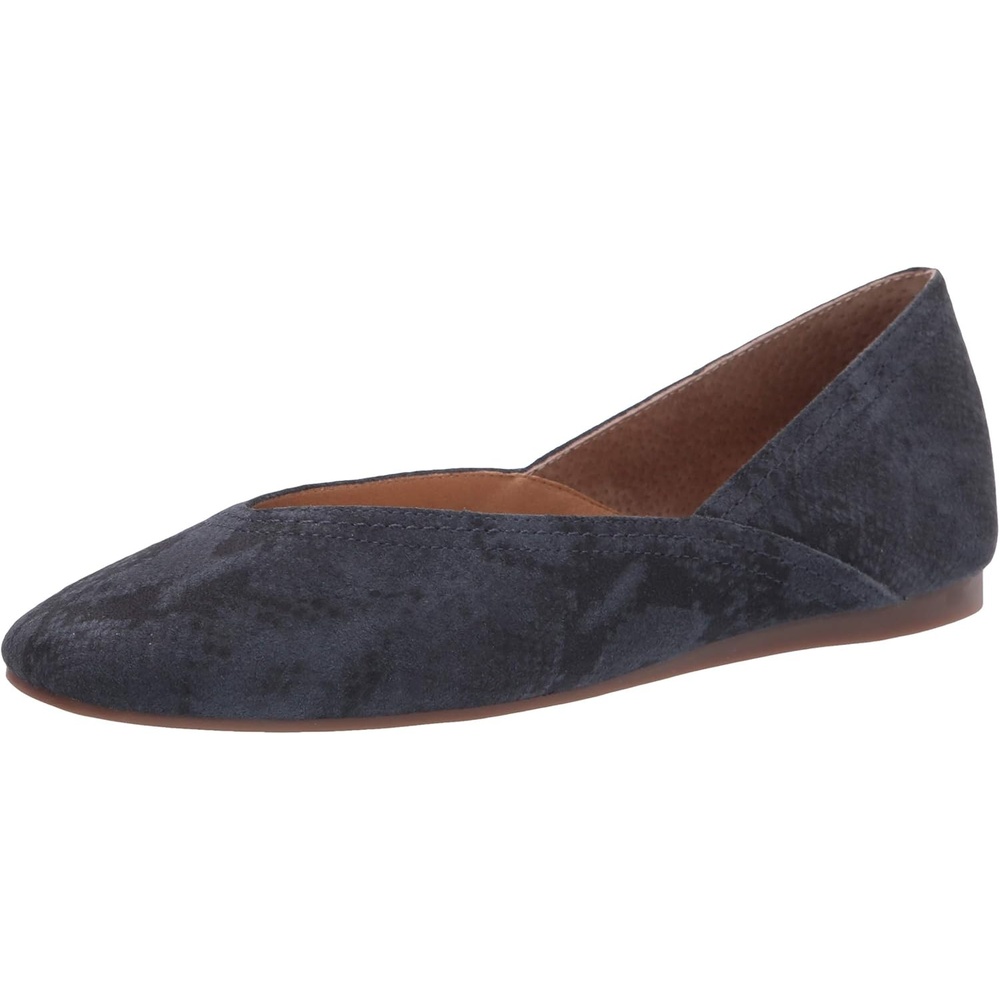 image:imageLucky Brand Womens Alba Ballet Square Toe FlatsDark Denim Jasper