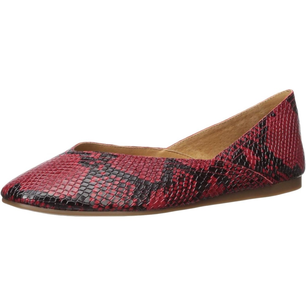 image:imageLucky Brand Womens Alba Ballet Square Toe FlatsGarnet