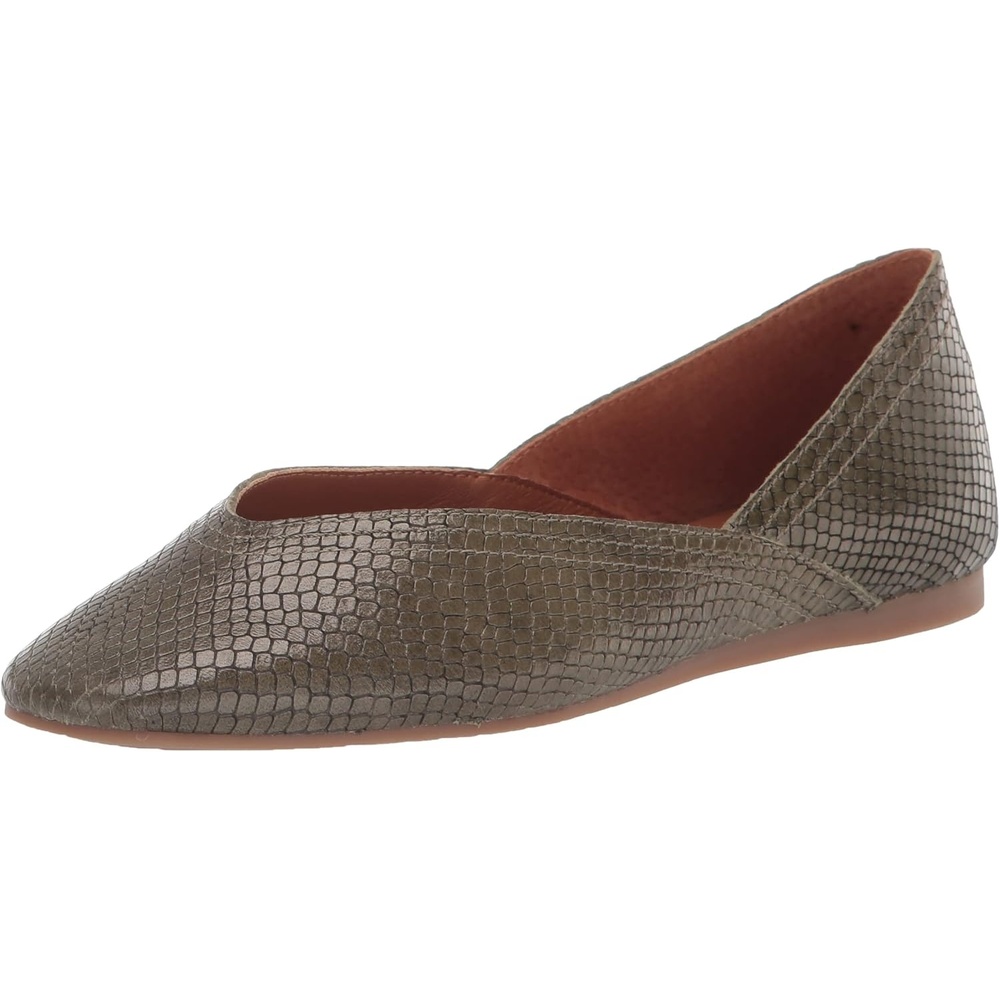 image:imageLucky Brand Womens Alba Ballet Square Toe FlatsMossy