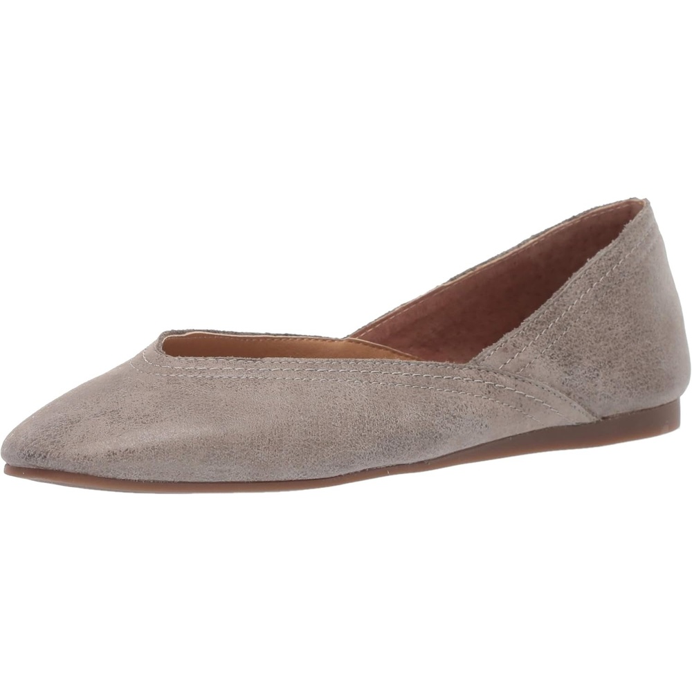 image:imageLucky Brand Womens Alba Ballet Square Toe FlatsTitanium