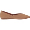 Lucky Brand Women’s Alba Ballet Square Toe Flats(Distressed Natural)