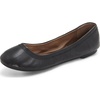 Lucky Brand Women’s Emmie Ballet Flats(Black Leather)