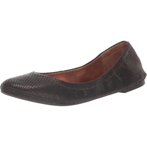 Lucky Brand Women’s Emmie Ballet Flats(Green Black)