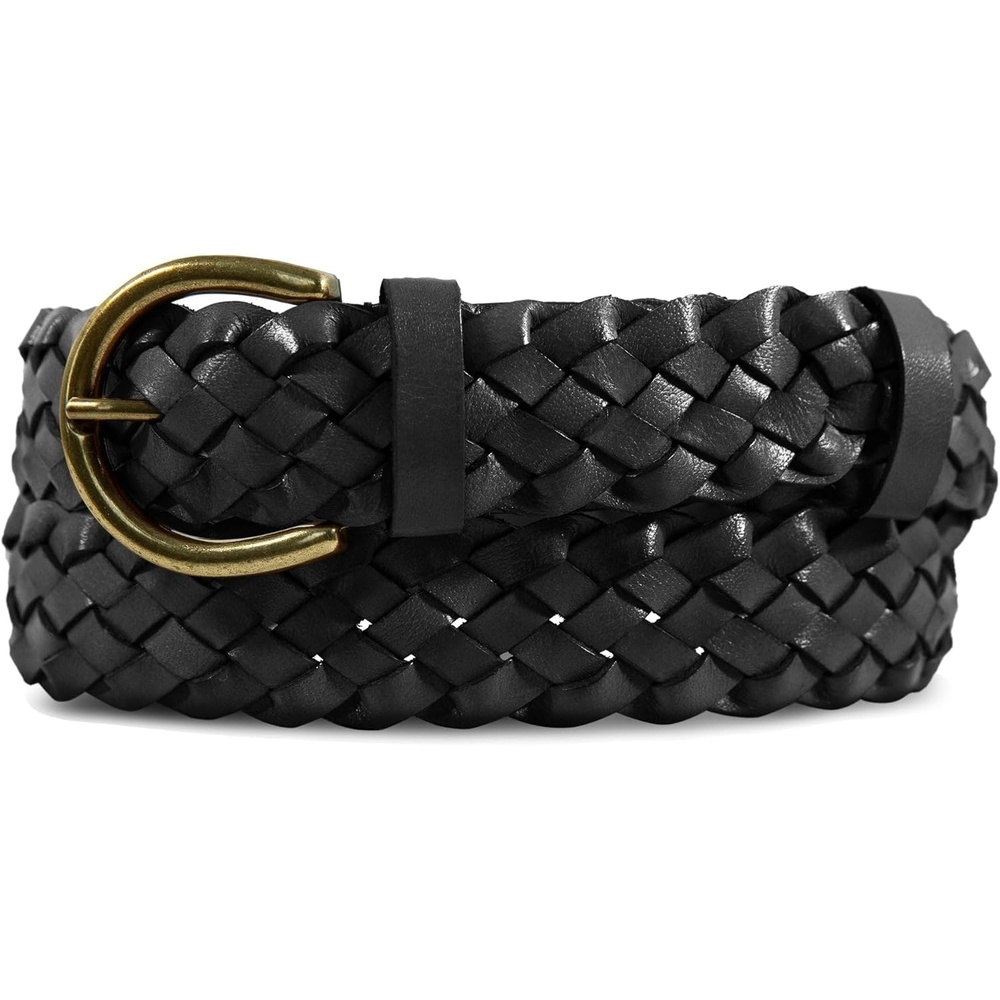 image:imageLucky Brand Womens Fashion Leather Belt  Stylish  Trend  Classic  Modern  Jean  Pant  Skirt  DressWoven  Black