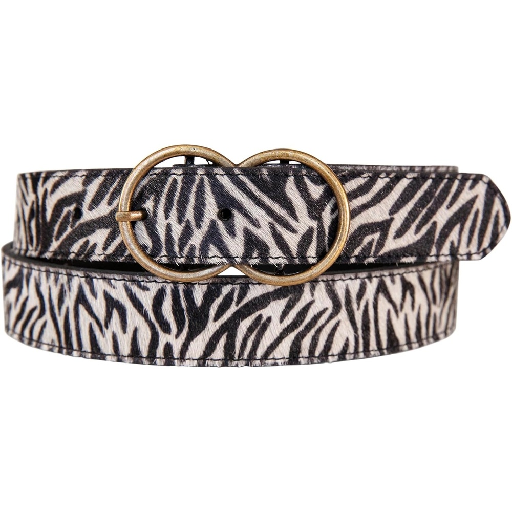 image:imageLucky Brand Womens Western Leather Belt  Classic  Fashion  Vintage  Buffalo Leather  WesternInspiredHaircalf  Zebra