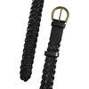 Lucky Brand Women’s Fashion Leather Belt | Stylish | Trend | Classic | Modern | Jean | Pant | Skirt | Dress(Woven – Black)