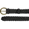 Lucky Brand Women’s Fashion Leather Belt | Stylish | Trend | Classic | Modern | Jean | Pant | Skirt | Dress(Woven – Black)