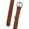 Lucky Brand Women’s Fashion Leather Belt | Stylish | Trend | Classic | Modern | Jean | Pant | Skirt | Dress(Woven – Tan)