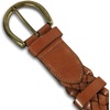 Lucky Brand Women’s Fashion Leather Belt | Stylish | Trend | Classic | Modern | Jean | Pant | Skirt | Dress(Woven – Tan)