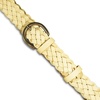 Lucky Brand Women’s Fashion Leather Belt | Stylish | Trend | Classic | Modern | Jean | Pant | Skirt | Dress(Woven – Yellow)