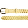 Lucky Brand Women’s Fashion Leather Belt | Stylish | Trend | Classic | Modern | Jean | Pant | Skirt | Dress(Woven – Yellow)