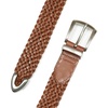 Lucky Brand Women’s Western Leather Belt | Classic | Fashion | Vintage | Buffalo Leather | Western-Inspired(Braided – Tan)