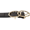 Lucky Brand Women’s Western Leather Belt | Classic | Fashion | Vintage | Buffalo Leather | Western-Inspired(Leather Double Ring – Black)