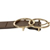 Lucky Brand Women’s Western Leather Belt | Classic | Fashion | Vintage | Buffalo Leather | Western-Inspired(Leather Double Ring – Brown)