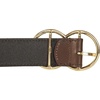 Lucky Brand Women’s Western Leather Belt | Classic | Fashion | Vintage | Buffalo Leather | Western-Inspired(Leather Double Ring – Brown)