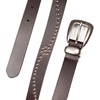 Lucky Brand Women’s Western Leather Belt | Classic | Fashion | Vintage | Buffalo Leather | Western-Inspired(Studded Leather – Brown)