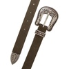 Lucky Brand Women’s Western Leather Belt | Classic | Fashion | Vintage | Buffalo Leather | Western-Inspired(Suede Western – Olive)