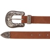 Lucky Brand Women’s Western Leather Belt | Classic | Fashion | Vintage | Buffalo Leather | Western-Inspired(Suede Western – Tan)
